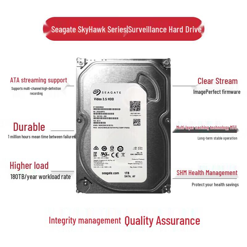 Seagate 1TB 3.5-inch Surveillance Hard Drive