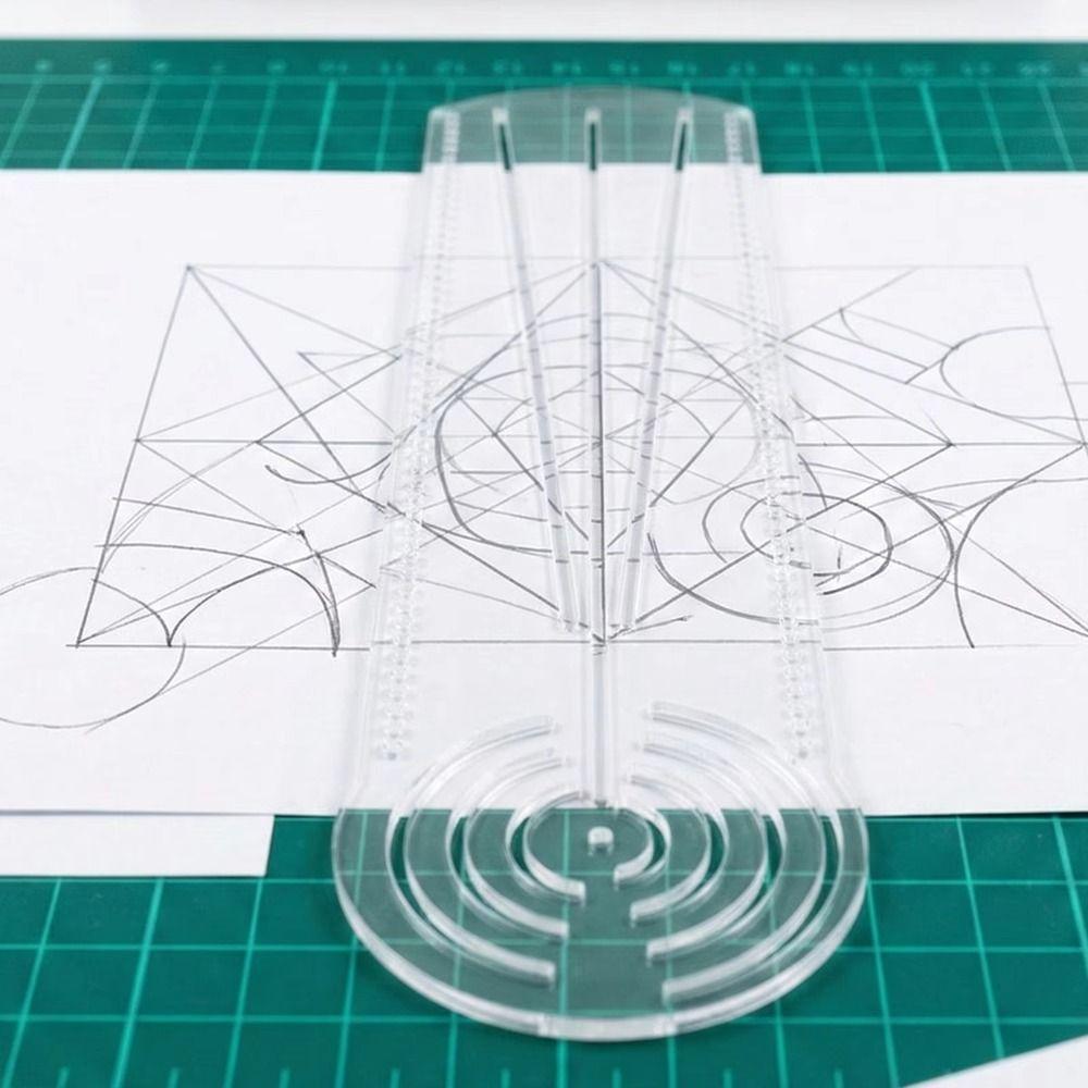 Durable Mandala Drawing Stencil Acrylic Drawing Template School Math Craft Project
