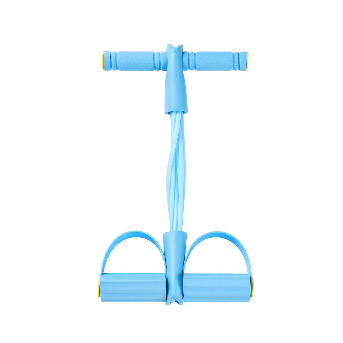 Six-Tube Abdominal Yoga Fitness Resistance Rope Multi-Function Foot Pedal Treadmill Exercise Equipment for Home Gym синий
