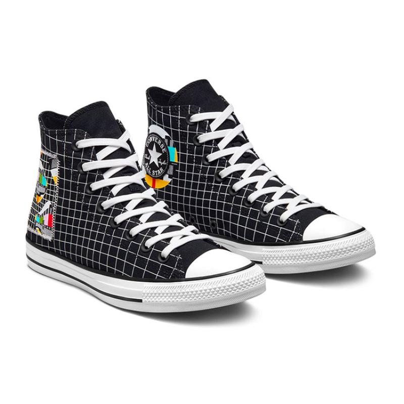 Converse Chuck Taylor All Star Comfortable and Versatile High-Top Espadrilles Unisex Black & White