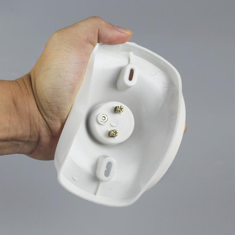 1PC Ceiling Lamp Holder Thickened Plastic E27 Lamp Holder Screw Lamp Port Plastic Compression-resistant Flat Lamp Holder Project