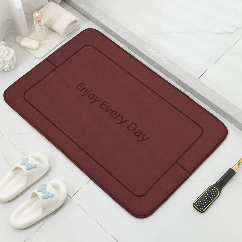 Absorbent Floor Mat Bathroom Door Mat Bathroom Non-slip Mat Household Quick-drying Foot Mat Door Mat