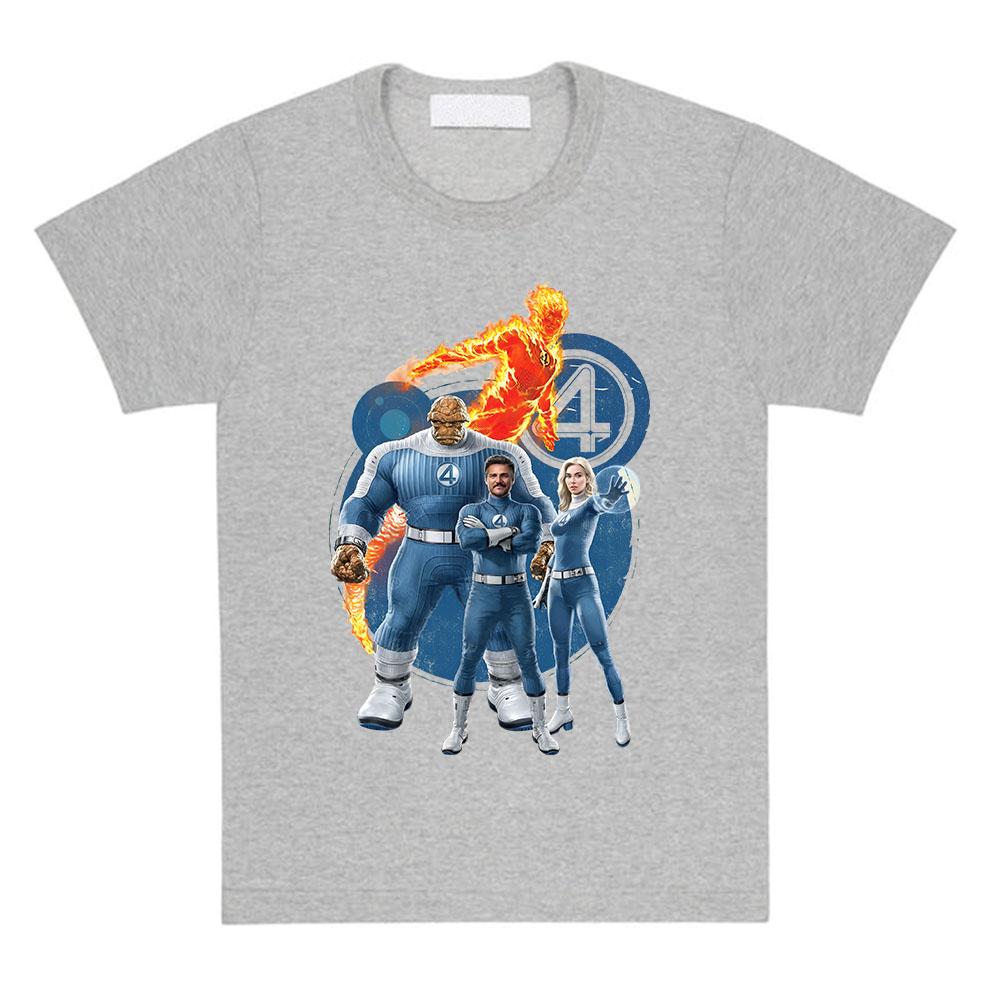 Summer Women Men Tees Film The Fantastic Four First Steps Movie T-shirt Cotton Summer Female Tshirts Unisex Streetwear Top