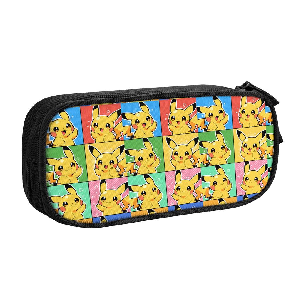 Custom Cartoon Pokemon Theme Large Capacity Bags for Child  School Pencil Bag for Boys Gilrs Kids