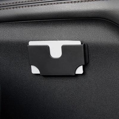 Porte-cartes universel pour intérieur de voiture, boîte de rangement de cartes multifonctionnelle portable, boîte à fente pour cartes de pare-soleil de voiture, accessoires de voiture