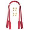 2025 1Pair PU Leather Shoulder Bag Straps Women Handbag Straps Girl's Bag Strap With Snap DIY Replacement Handle For Handbags