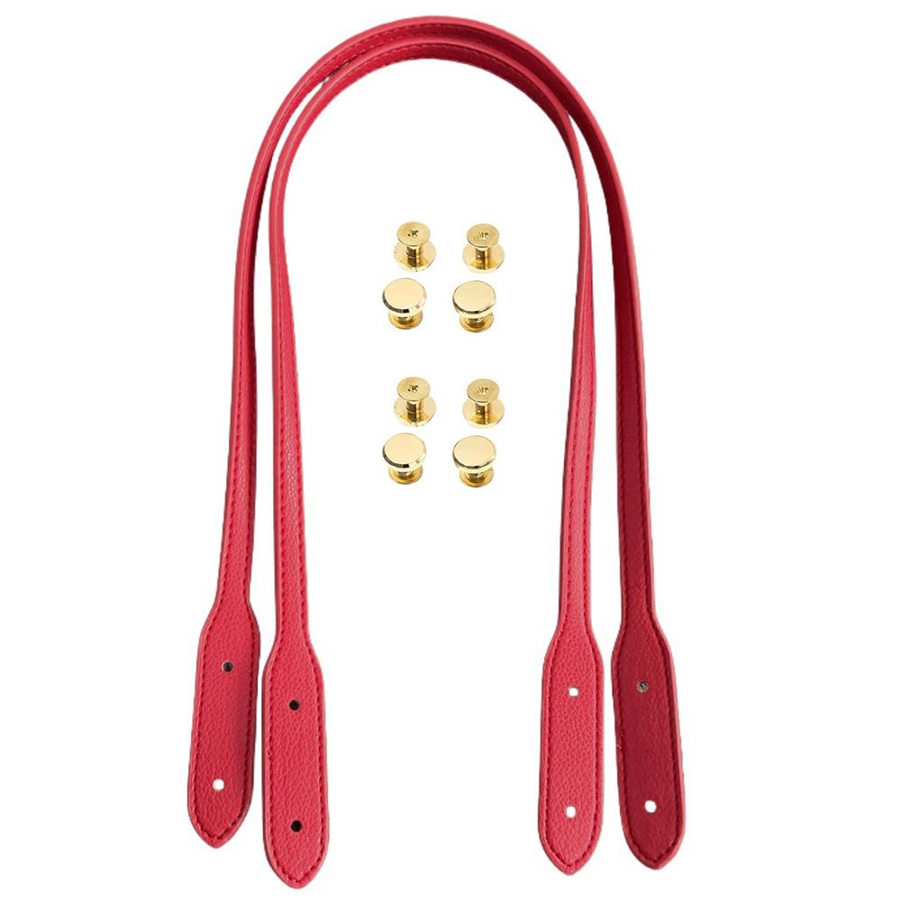 2025 1Pair PU Leather Shoulder Bag Straps Women Handbag Straps Girl's Bag Strap With Snap DIY Replacement Handle For Handbags