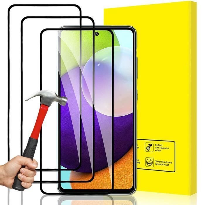 Verre Trempé - BOOLING - Samsung Galaxy A52s 5G - Résistance 9H - Anti-Huile - Anti-Choc