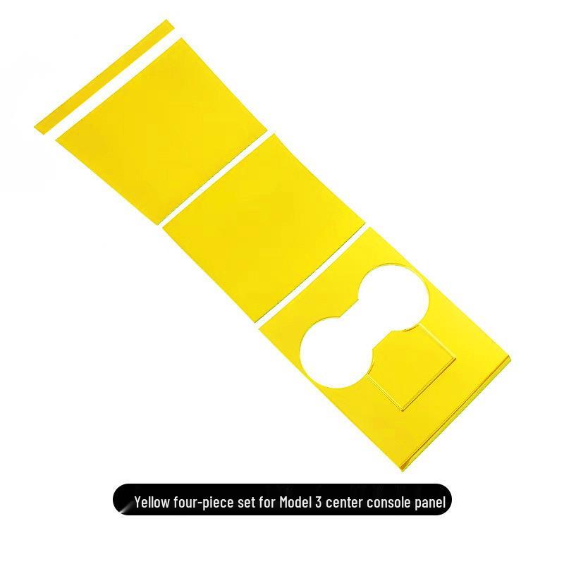 Tesla Model 3 Karbonfaser-Konsolenpanel Kratzfester Dekorativer Aufkleber