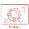 8 Size Silicone Baking Mat Reusable Nonstick Baking Sheet Thick Dough Rolling Mat with Measurements and Edge Heightening JT606