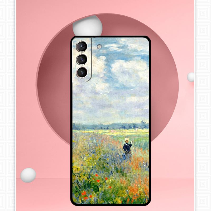 Claude Monet Art Painting Case For Samsung Galaxy S24 Ultra S22 Plus S20 S21 FE S8 S9 S10 Note 10 20 S23 Ultra Cover