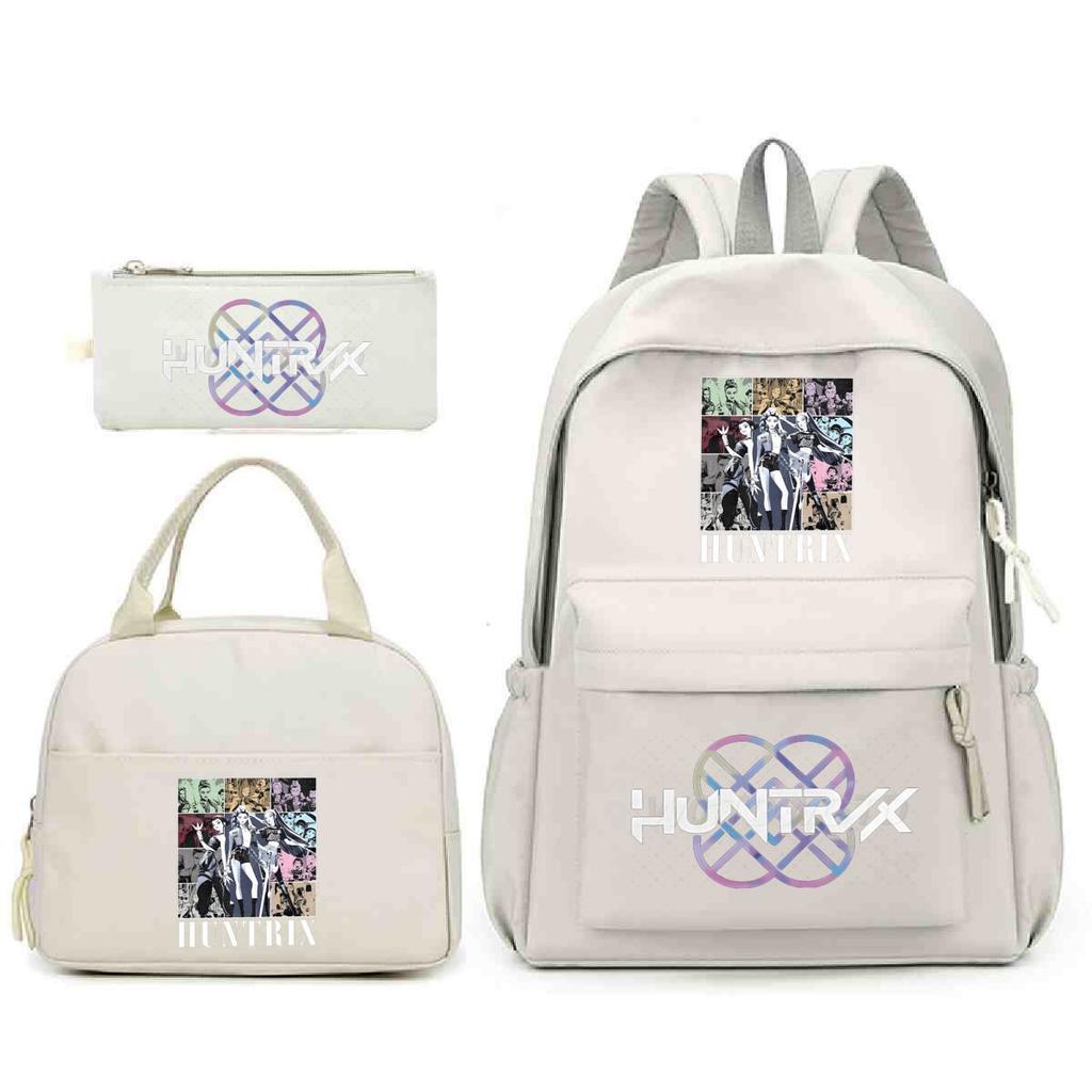 Anime Cartoon Peripheral Three-Piece Set, School Bag, Primary And Secondary School Student Backpack, College Meal Bag, Casual Pencil Bag