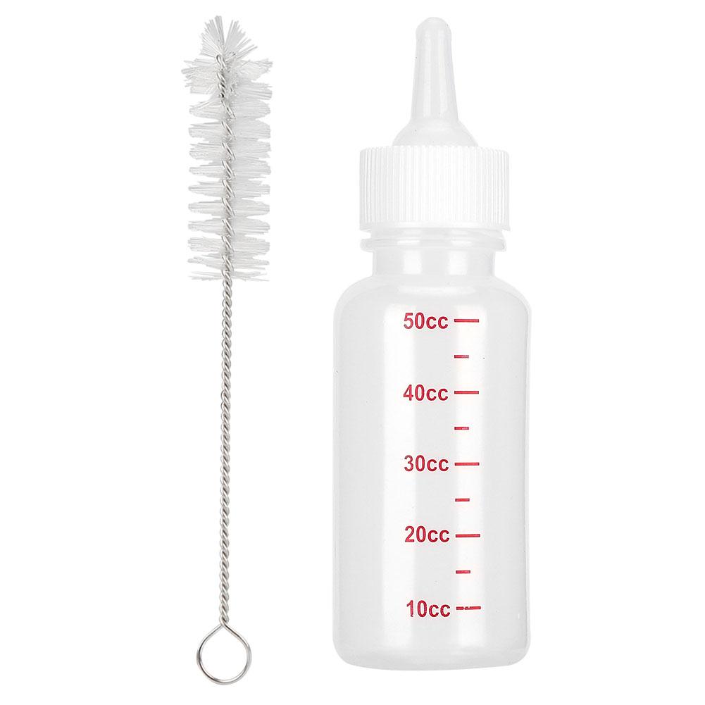 

3pcs/ Set Silicone Transparent Durable Milk Bottle Feeder for Pet Dog Cat 50ml