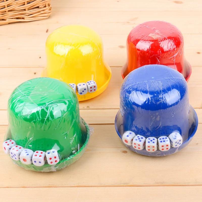 2026 New One-piece set Gaming Dice Set Plastic sieve shake cup tabletop game toys