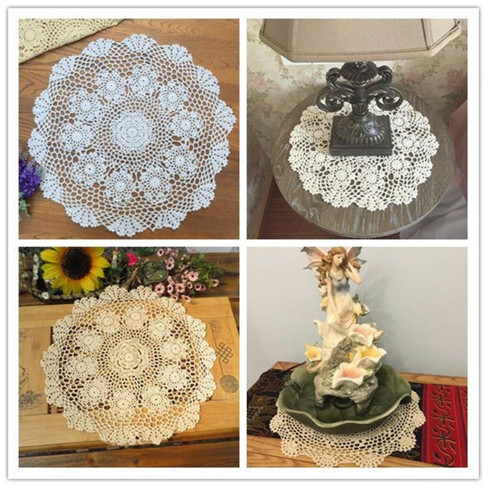 Cotton Tablecloth Floral 50cm Dining Table Furniture