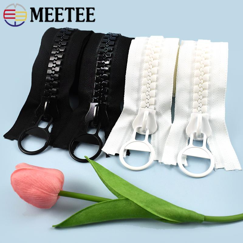 20# Fermoar din Rășină Meetee 60/75/80/100/150/200cm Extra Mare pentru Jachetă cu Puf cu Fermoar Deschis Accesorii Înlocuibile pentru Repararea Fermoarului