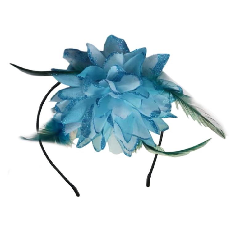 Elegant Flower Hairband 20s Fascinator Hairhoop Women Carnivals Hair Accessories