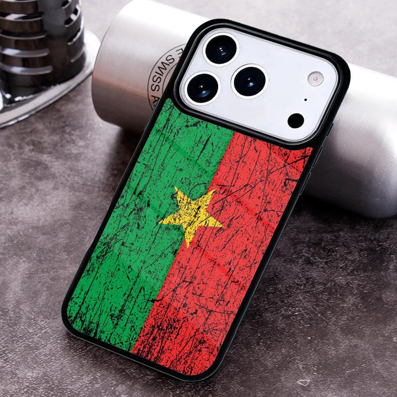 Burkina Faso Flag Phone Case For iPhone 17 16 15 14 13 12 11 Pro Max Plus 17Air Soft Silicone Cover