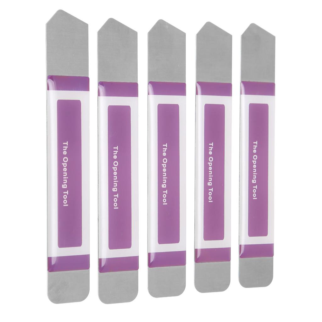 5Pcs Professional Opening Pry Tools Ultrathin Metal Spudger Tool with Rubber Handle for Electronics Phone
