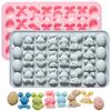 Egg Bunny Silicone Mold, 27-Cavity Baking Molds For DIY Cake Decoration,Chocolate, Pastry, Bread, Soap, Jello