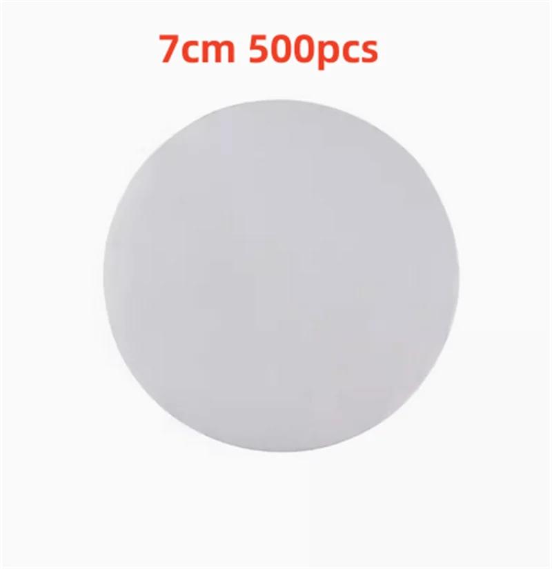 500 buc suqare rotund alb chifle de bambus pentru aburi Căptușeală din hârtie Covoraș antiaderent pentru cuptor Hârtie pentru grătar pentru grătar Hârtie de copt pentru hamburger