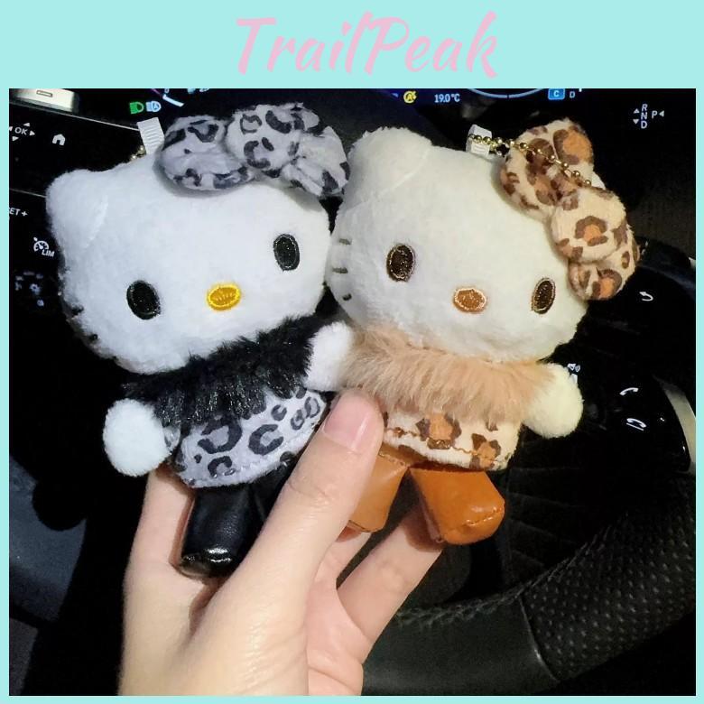Plush Fur Pendant Scarf Leopard Print Bow Design Suitable Gift For