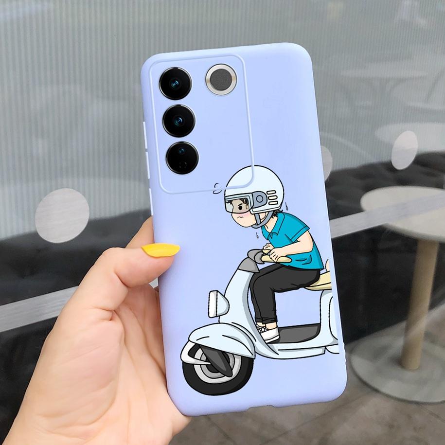 For Vivo V27 Pro Case Vivo V27e Back Cover Fashion Candy Color Painted Funda For Vivo V27 5G V 27e V27Pro V2237 V2230 Soft Shell