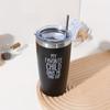 1pc-Portable Car Cup, Double-layer 304 Stainless Steel Insulated Water Cup, Beer Cup, Restaurant/caf É