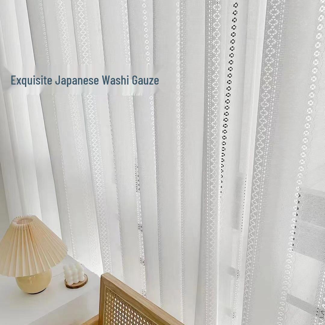 

Белая японская светонепроницаемая штора фиксированной высоты, тонкого плетения, для гостиной или спальни