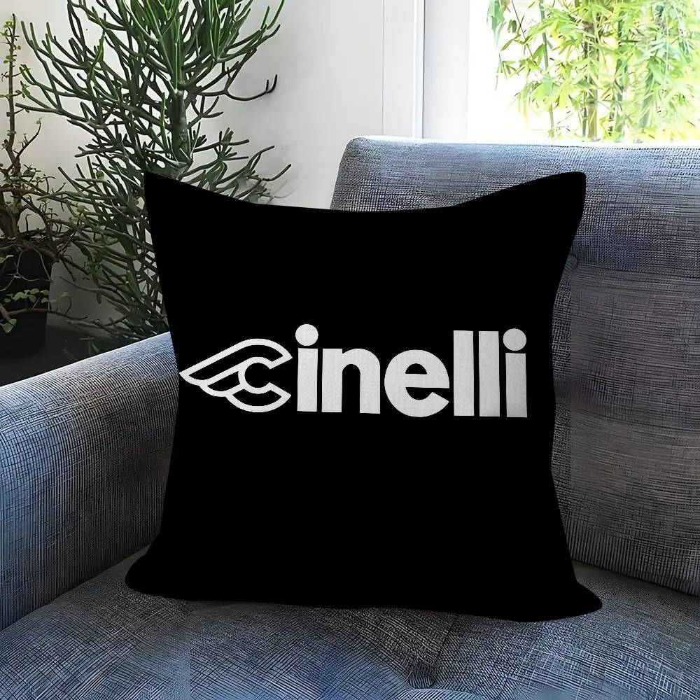 BBBianchiS Bike Logo   Cushion Cover Pillowcase Upholstery Sofa Throw Pillow Home Decor Pillowcas
