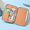 Luxurious Leather Hardcover A5 Zippered Thread Sewing Notebook Cover Journal Portfolio Organizer Planner Gift
