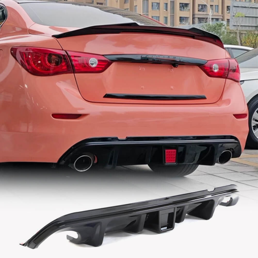 

Rear bumper diffuser V2 (for Q50 Base/Sport 2014-2017, Carbon) for Infiniti Q50/Q60
