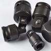 KIMLONTON Set of 4 Socket Adapters, Drive Conversion Sockets for 6.35mm (1/4"), 9.5mm (3/8"), and 12.7mm (1/2") Power Drills