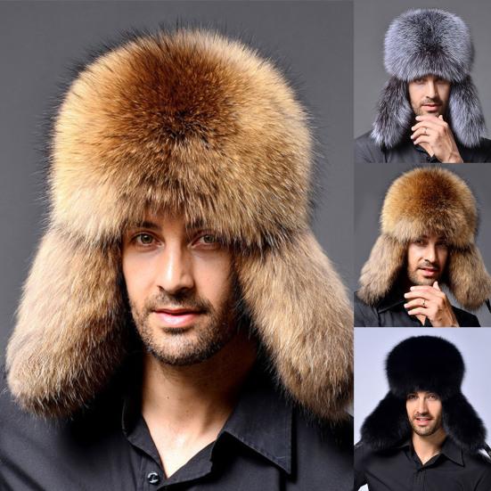 Мужская шляпа, гладкая на ощупь, неаллергенная, дышащая, с ушными ...