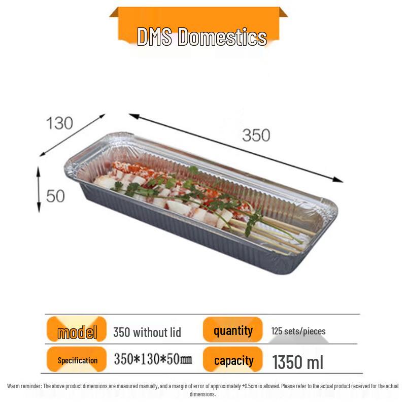 Duomeishi Rectangular Aluminum Foil Food Container