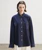 A Leaf Stitch Shirt_Navy