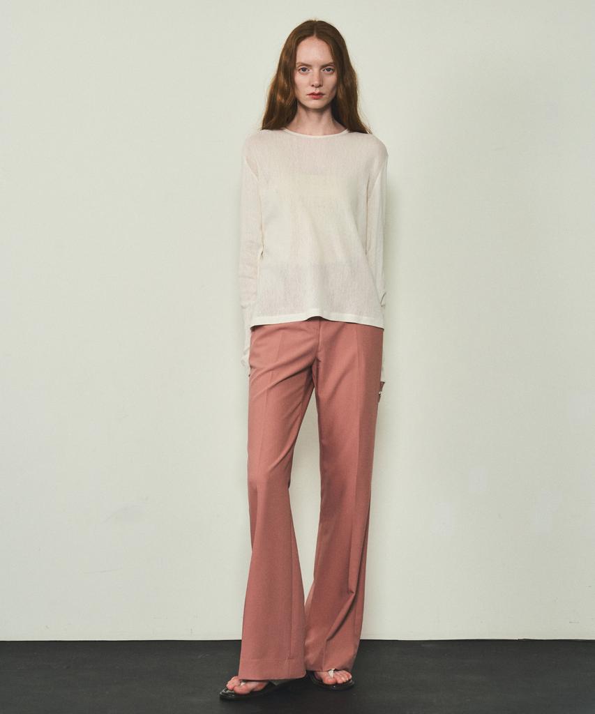 CITTA Slim Bootcut Pants_Ctb521(Pink)