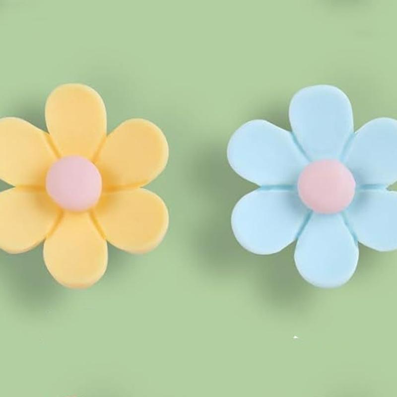 50Pieces Flower Push Pin for Office Bulletin Board Fabric Marking Picture Hanging Cork Notice Board Thumb Tacks