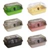 Travel Transparent Hamster House Hamster Carry Case Cage Ventilation Portable Hamster Cage for Guinea Pigs Rats Small Animals