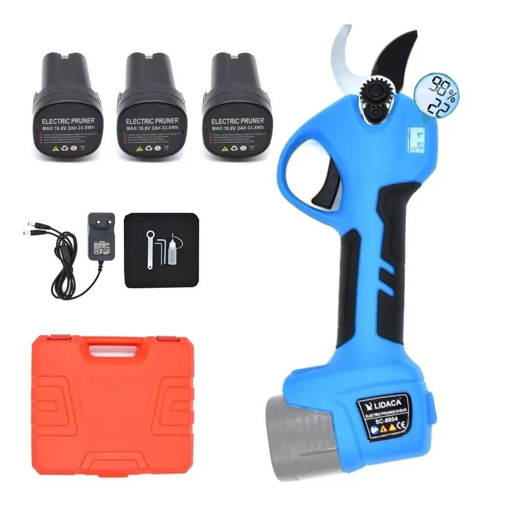Foarfece de grădină electrice fără fir de 28 mm, portabile, pentru tăiat ramuri, eficiente, unealtă pentru tăiat bonsai