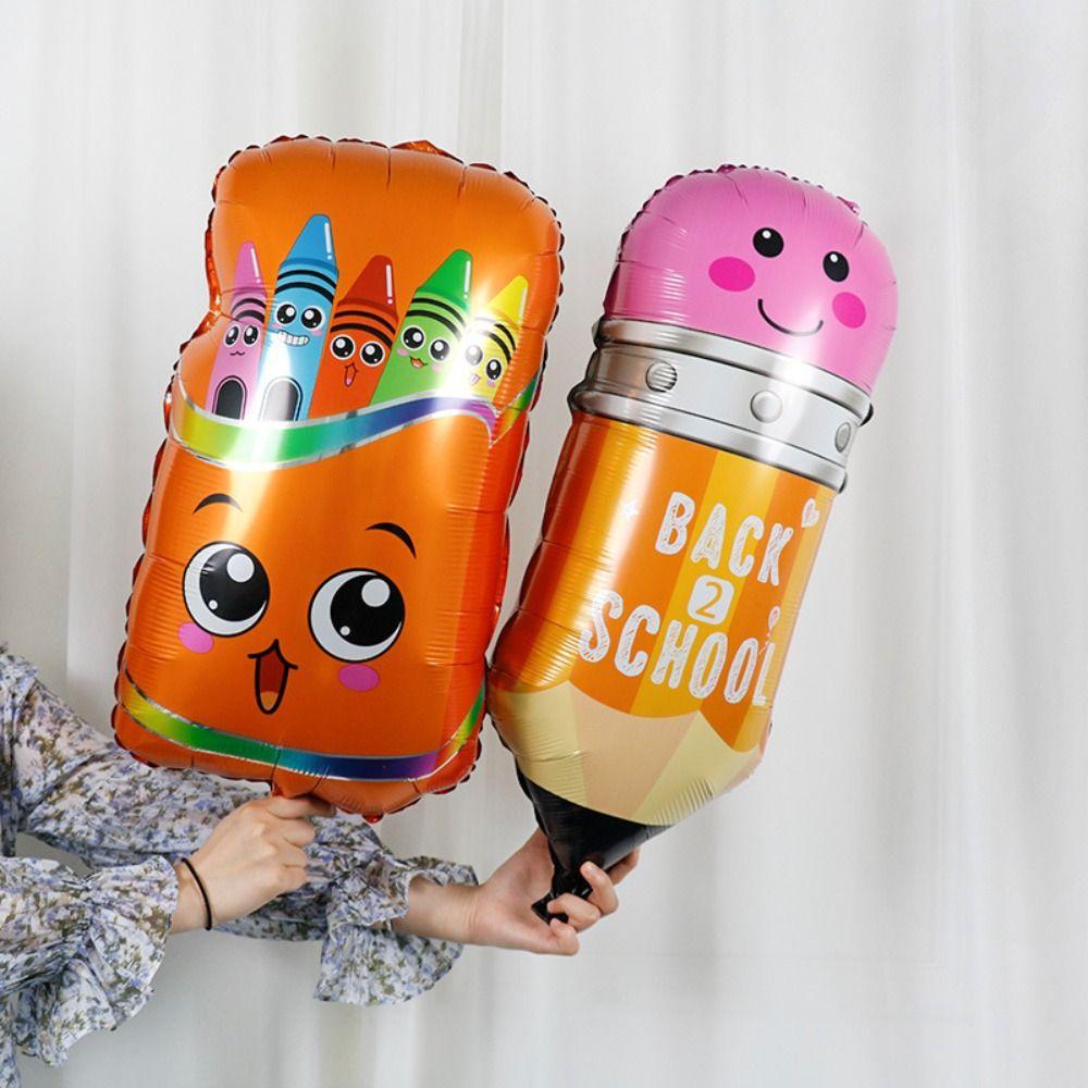 

Pencil School Bag Stationery Box Shape School Balloon Birthday Party Decoration