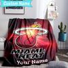 Custom Name Blanket Heat Team Logo Artwork Blanket Bedding Blanket for Travel, Camping, Living Rooms, Offices, Sofas, Fan Christmas gift