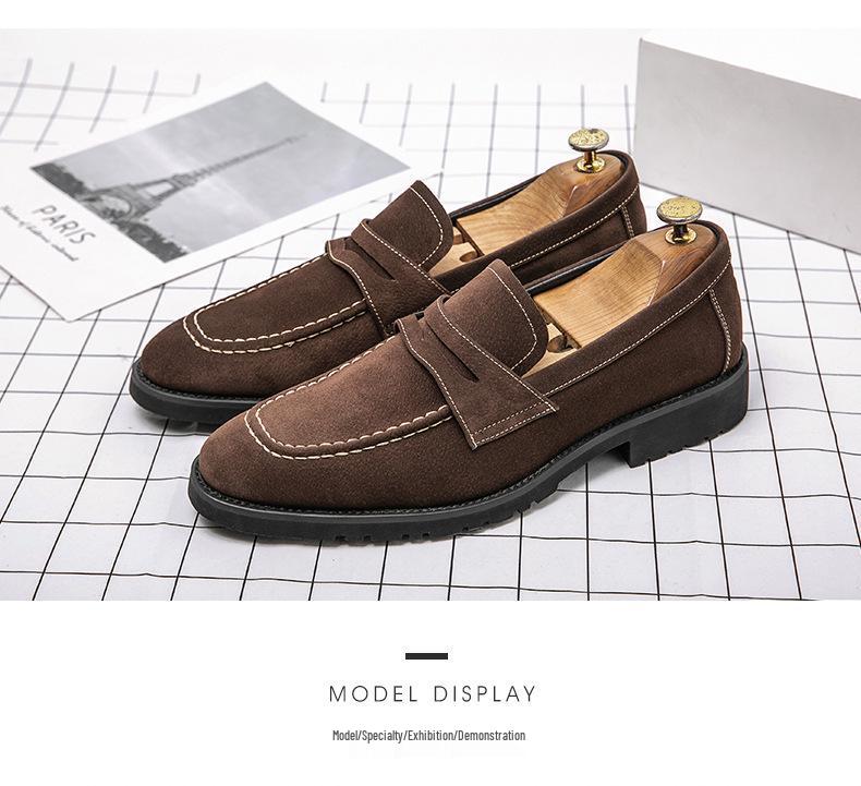 Men's Suede Matte Loafers - Autumn Business Casual Slip-on Driving Shoes