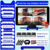 360° Panoramic Truck Dashcam with Four-Way Monitoring, HD Full-Color Night Vision, and Reversing Camera for 12V/24V Systems.