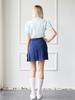 Nitina Unique Snap Pleated Skirt D/Bl