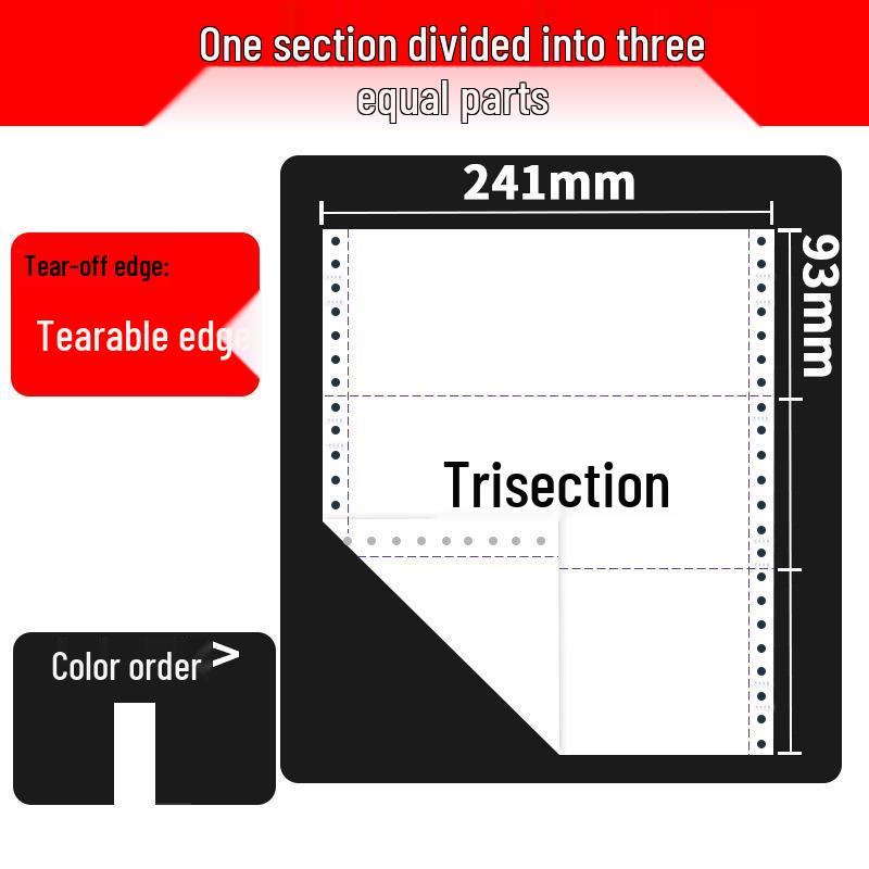 Triplicate Dot Matrix Printer Paper: 2-part, 4-part, and 5-part Delivery Notes