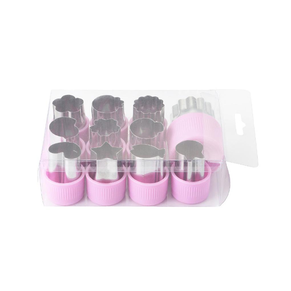 9 Pieces Fruit Shape Molds Stainless Steel Biscuit Moulds Watermelon Cucumber Pastry DIY Cooking Decoration Kitchen Accessory