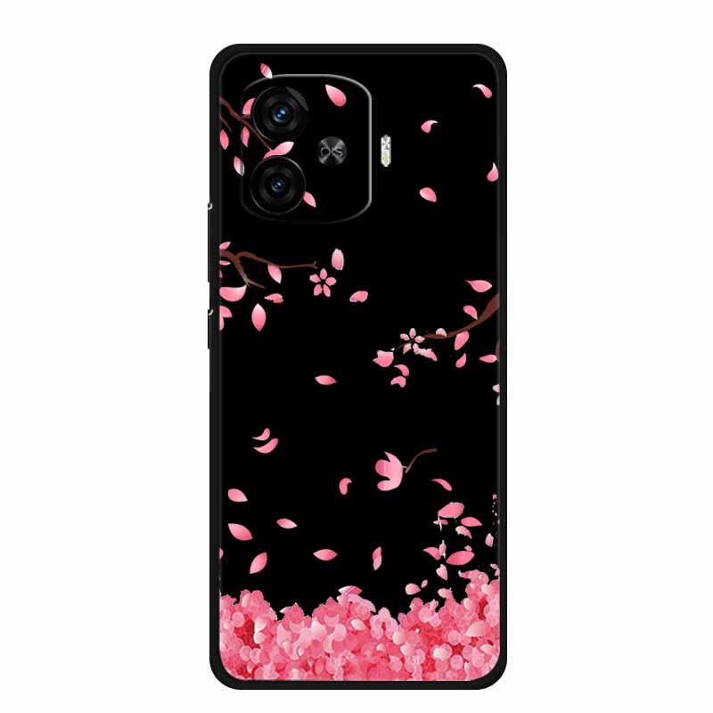 Black Silicone Case For Vivo iQOO Z9 Turbo Plus Case Z 9 Turbo Coque Soft Back Cover For Vivo iQOO Z9 Turbo Phone Case Cartoon