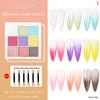 9 colori unghie solide arte gradiente pigmento set per unghie gradiente design luccicante manicure decorazione polvere smalto per unghie manicure fai da te
