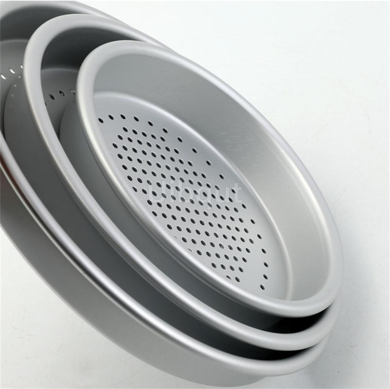 6 7 8 Inch Leaky Round Bread Aluminium Pizza Pan Pie Tray Mold Steaming Plate Cookie Cooling Net DIY Baking Gadgets And Tools